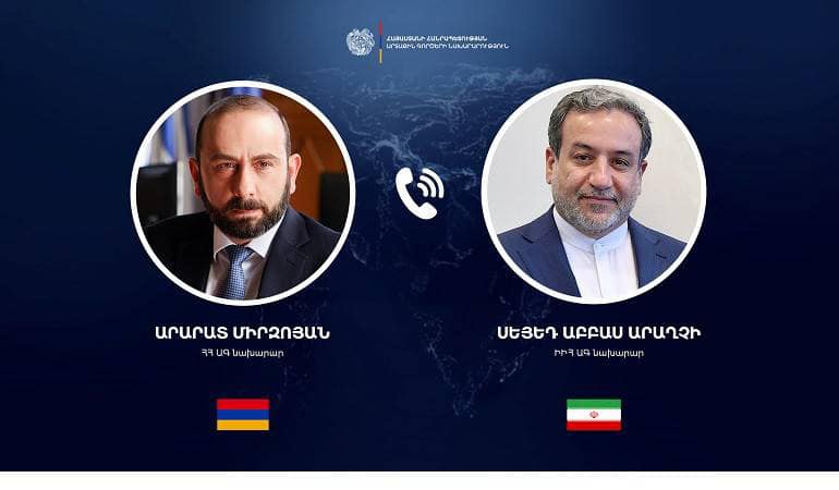 Արարատ Միրզոյանը հեռախոսազրույց է ունեցել Իրանի ԱԳ նախարարի հետ