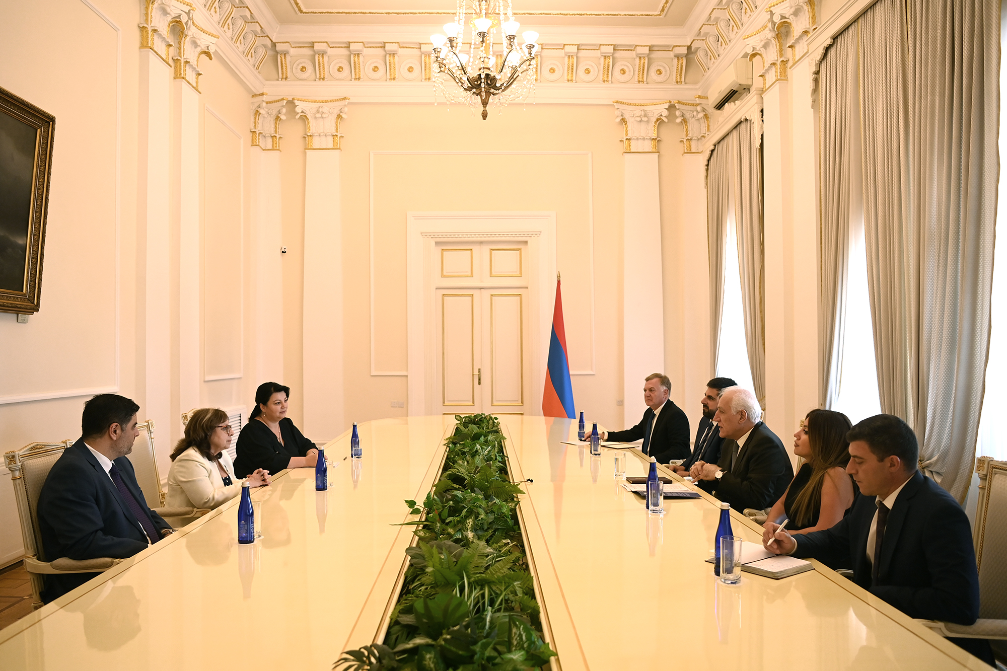 Նախագահ Վահագն Խաչատուրյանն ընդունել է Ուրուգվայի Ներկայացուցիչների պալատի նախագահին