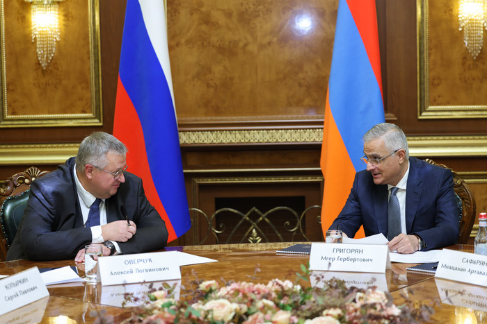Մհեր Գրիգորյանը և Ալեքսեյ Օվերչուկը քննարկել են Հայաստան-Ռուսաստան երկկողմ համագործակցության առանցքային հարցեր