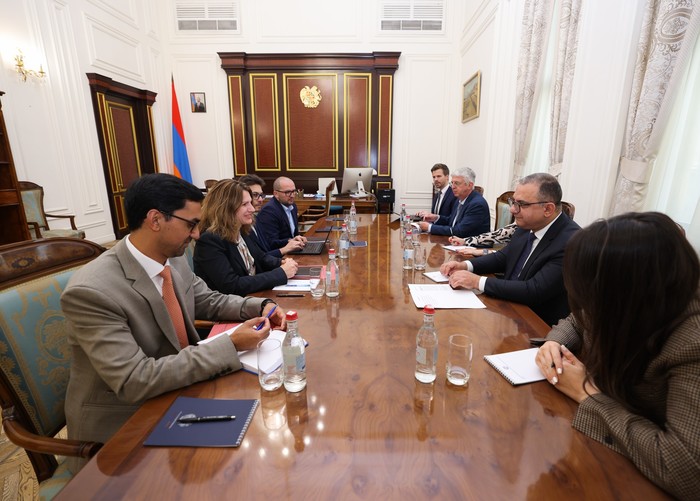 Փոխվարչապետ Տիգրան Խաչատրյանն ընդունել է ԱՄՀ հայաստանյան առաքելության ղեկավարի գլխավորած պատվիրակությանը