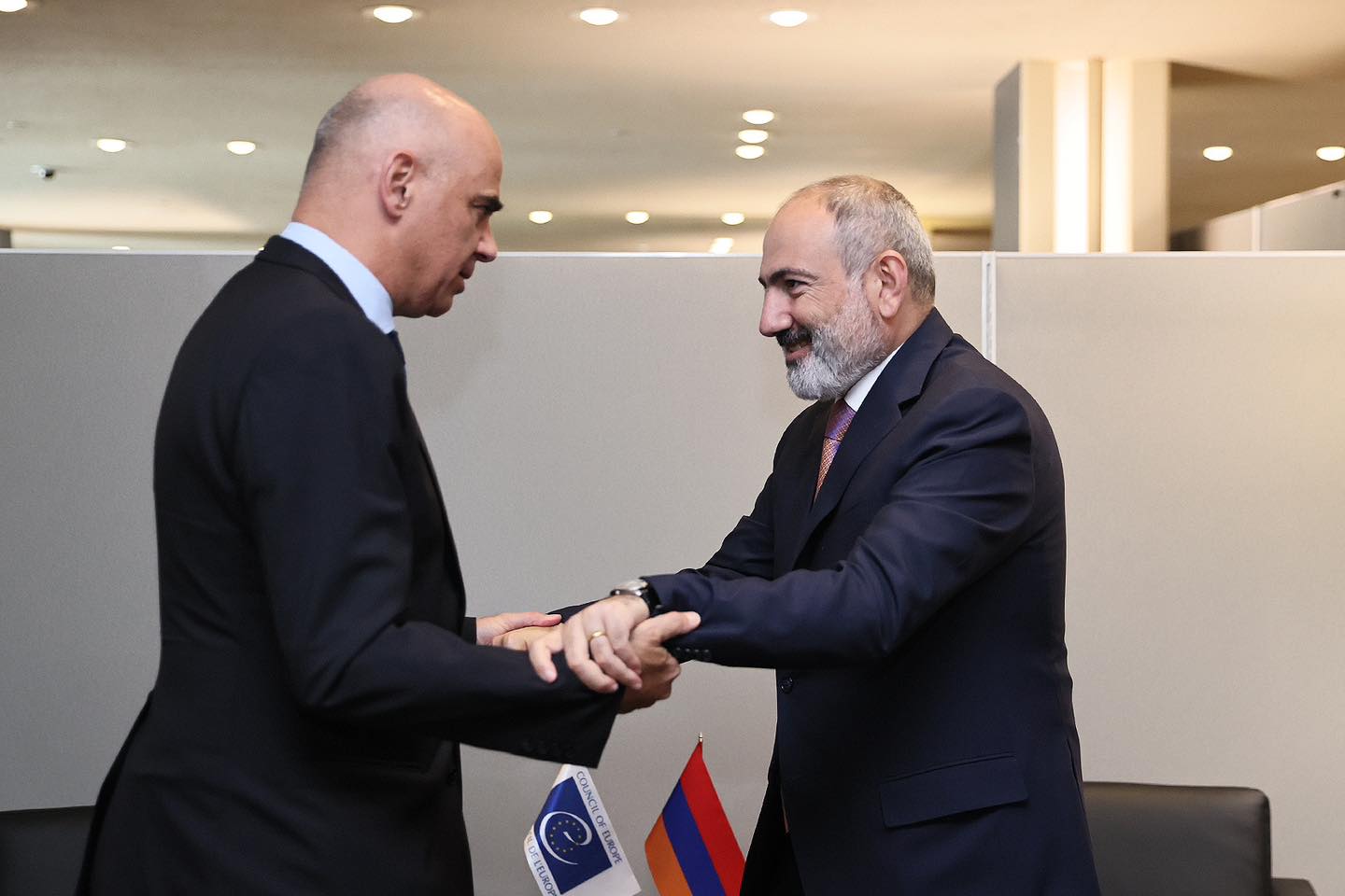 Նիկոլ Փաշինյանը հանդիպում է ունեցել Եվրոպայի խորհրդի գլխավոր քարտուղար Ալեն Բերսեի հետ