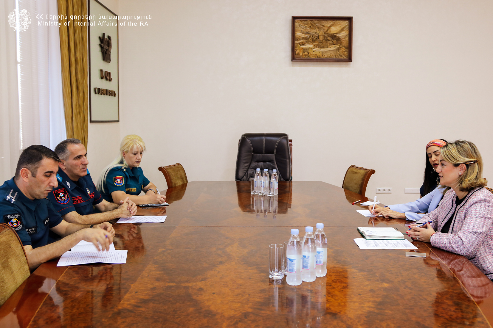 Փրկարար ծառայության տնօրենն ընդունել է ՄԱԿ-ի մշտական համակարգողի գրասենյակի ներկայացուցիչներին