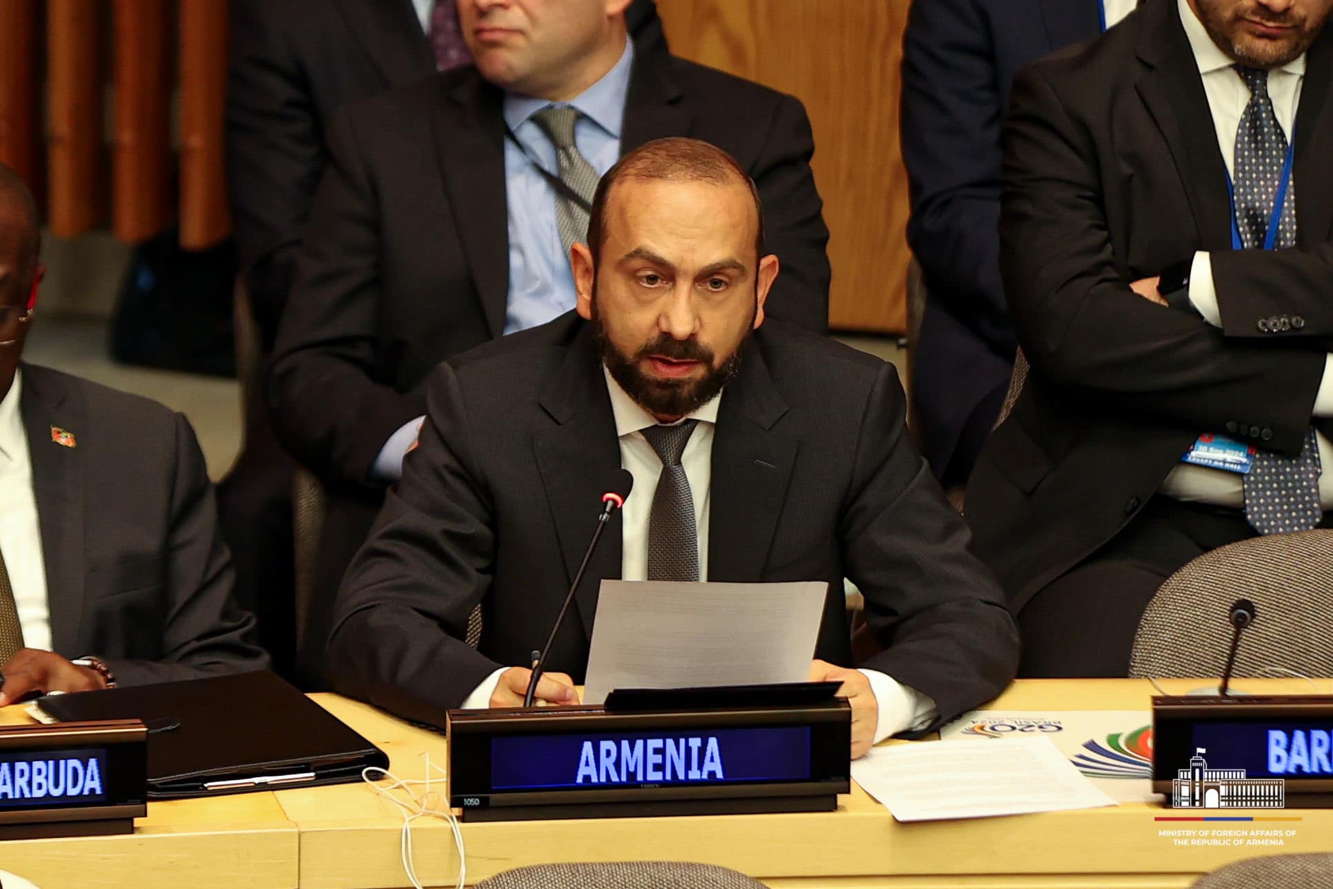 Արարատ Միրզոյանի ելույթը Մեծ քսանյակի նախարարական երկրորդ հանդիպմանը