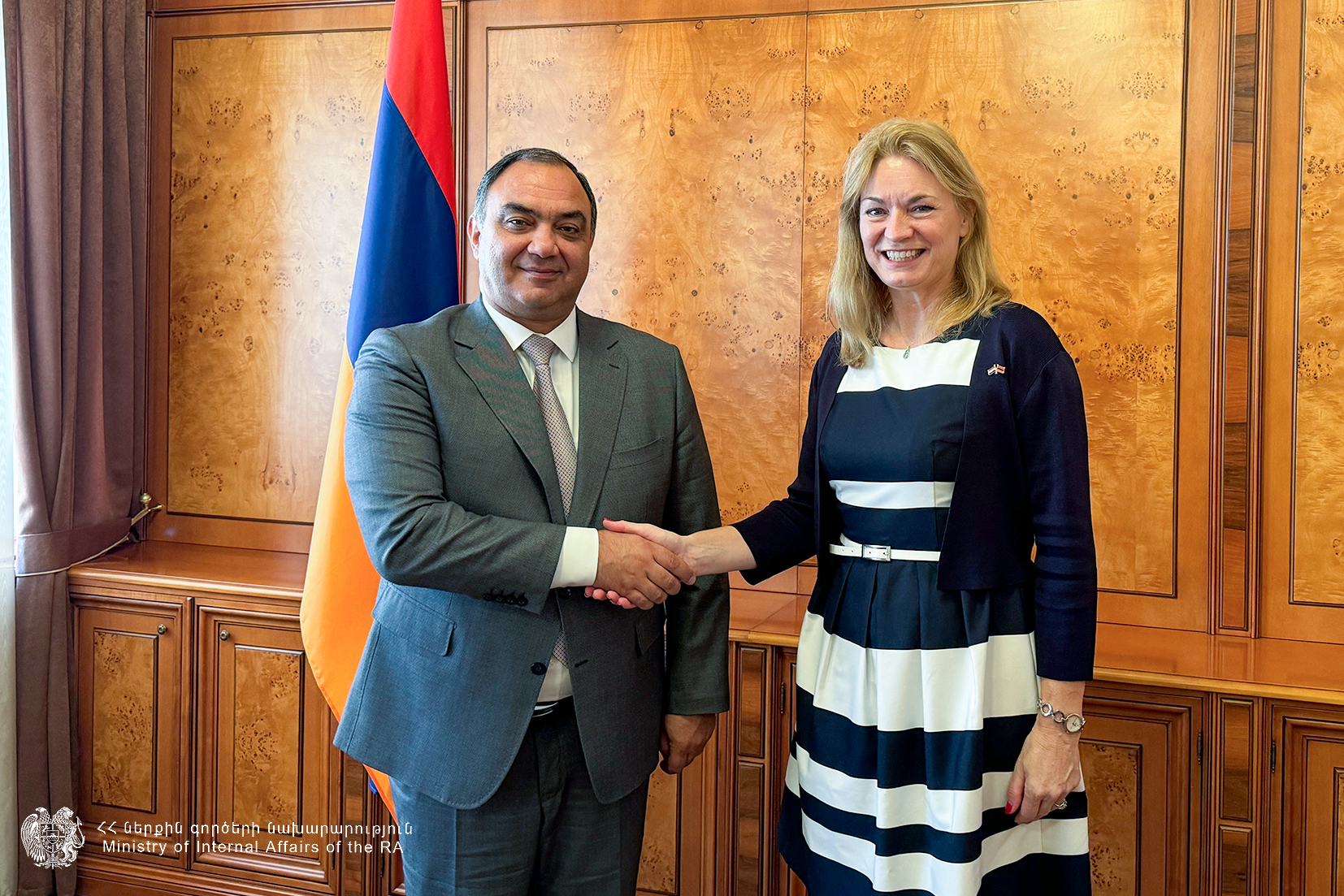 ՆԳ նախարարը Նիդերլանդների դեսպանի հետ քննարկել է համագործակցության վերաբերյալ հարցեր
