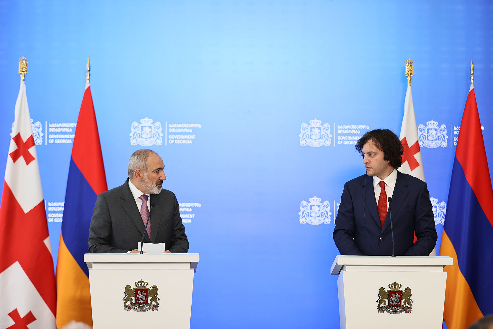 Հայաստանի և Վրաստանի վարչապետերը հանդես են եկել հայտարարություններով