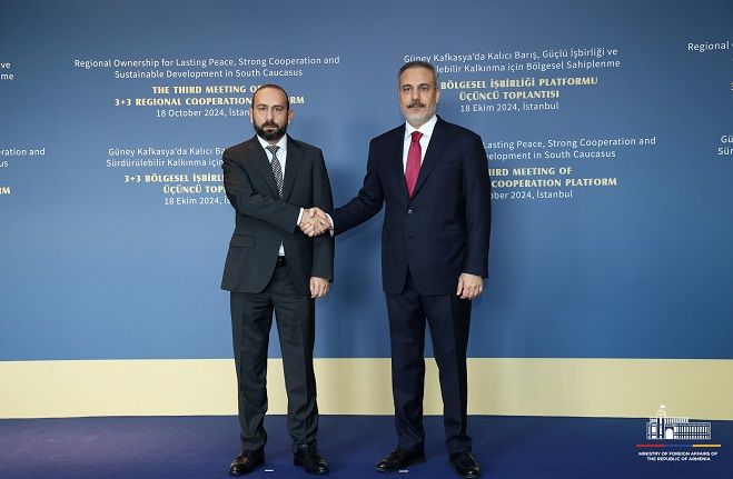 Արարատ Միրզոյանը հանդիպում է ունեցել Թուրքիայի արտաքին գործերի նախարար Հաքան Ֆիդանի հետ