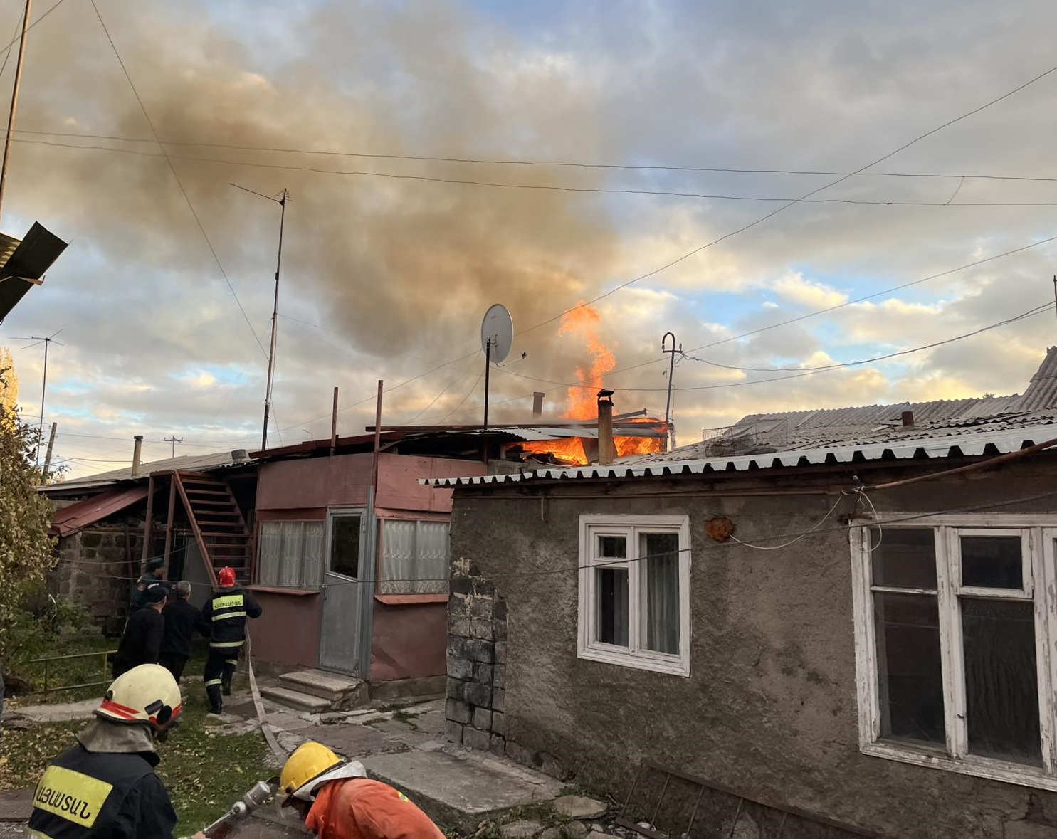 Հրդեհ Գյումրի քաղաքի Նորավան թաղամասում