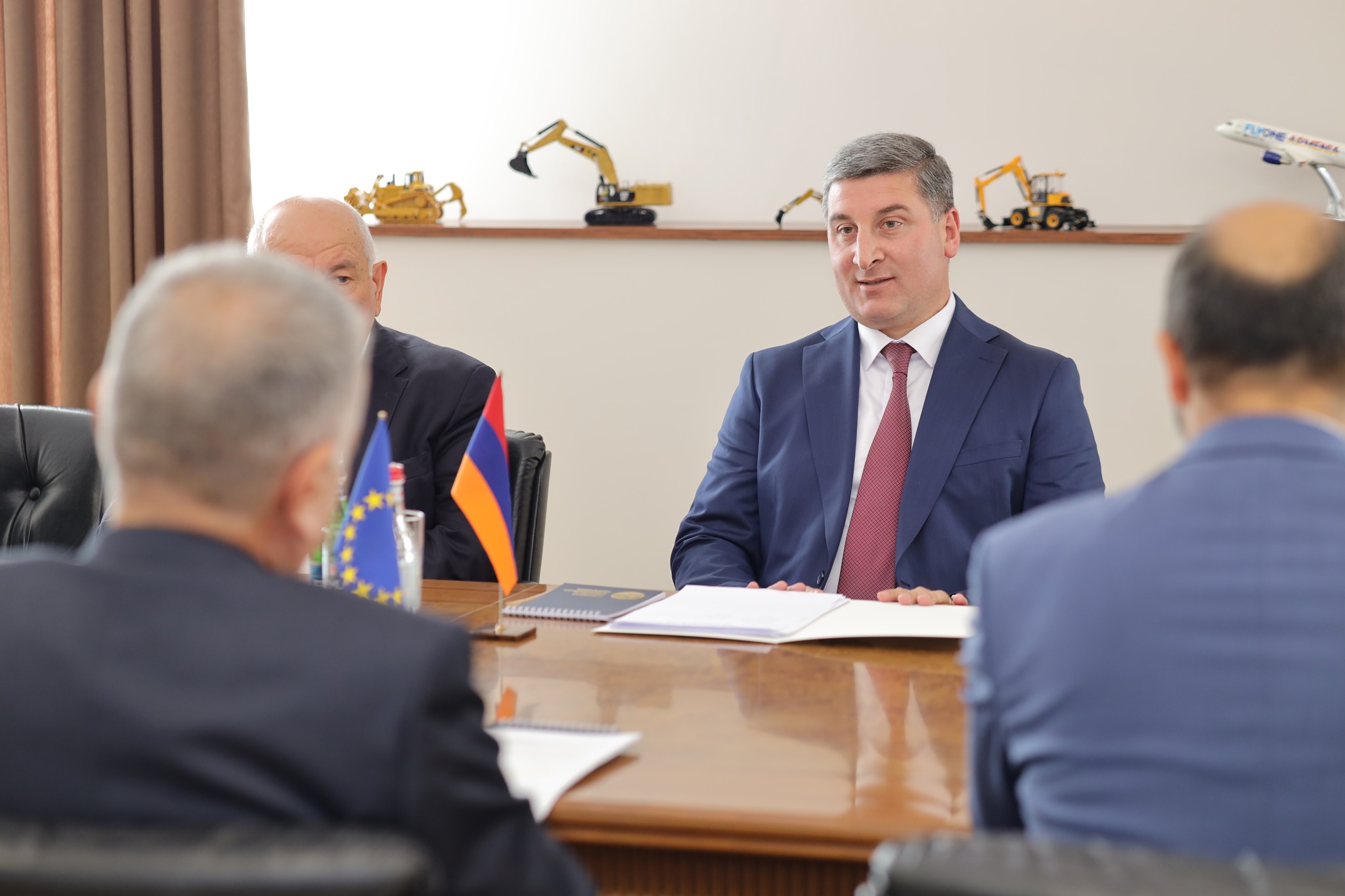 Գնել Սանոսյանն ընդունել է Հայաստանում Եվրոպական միության պատվիրակության ղեկավար, դեսպան Վասիլիս Մարագոսին