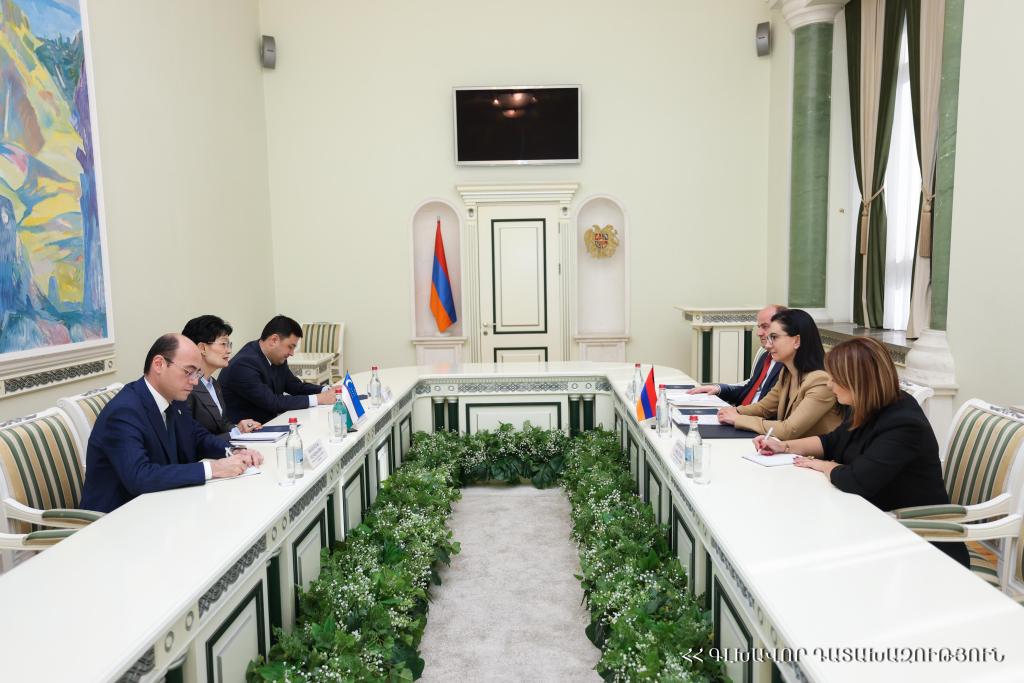 Աննա Վարդապետյանն ընդունել է Ուզբեկստանի գլխավոր դատախազի տեղակալին