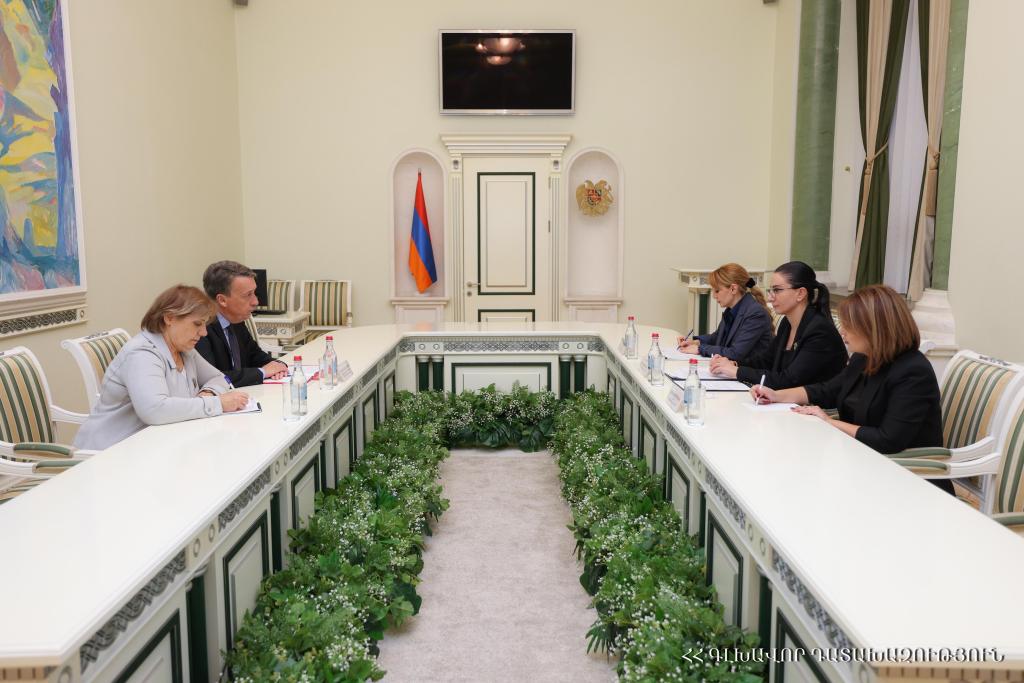 Գլխավոր դատախազն ու Բելգիայի դեսպանը քննարկել են երկուստեք հետաքրքրություն ներկայացնող մի շարք հարցեր