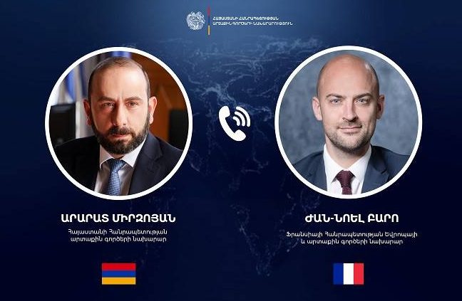 Արարատ Միրզոյանը հեռախոսազրույց է ունեցել Ֆրանսիայի ԱԳ նախարարի հետ