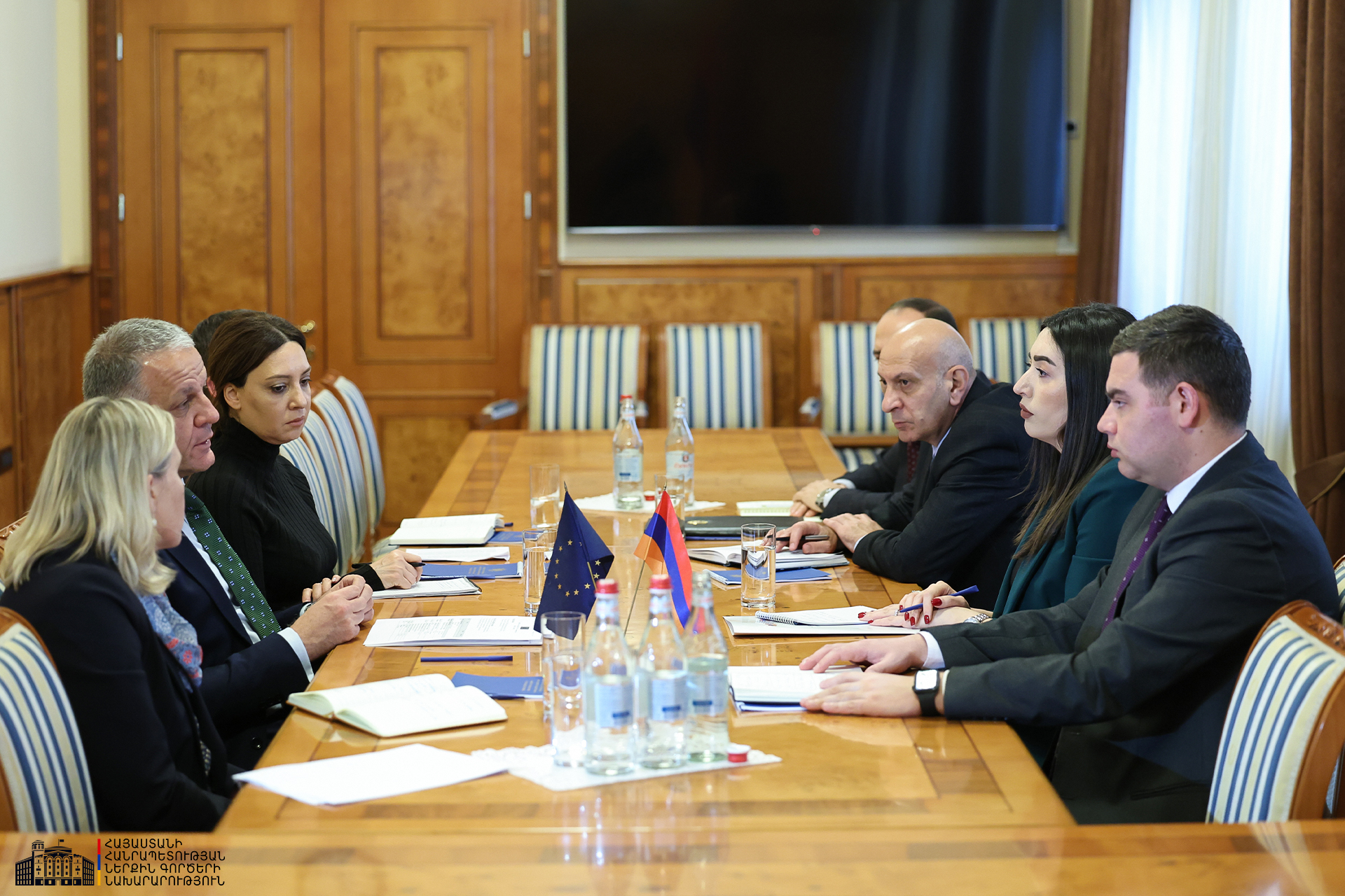 ՆԳՆ-ԵՄ համագործակցությունը կընդլայնվի․ ՆԳ նախարարն ընդունել է ԵՄ պատվիրակության ղեկավարին