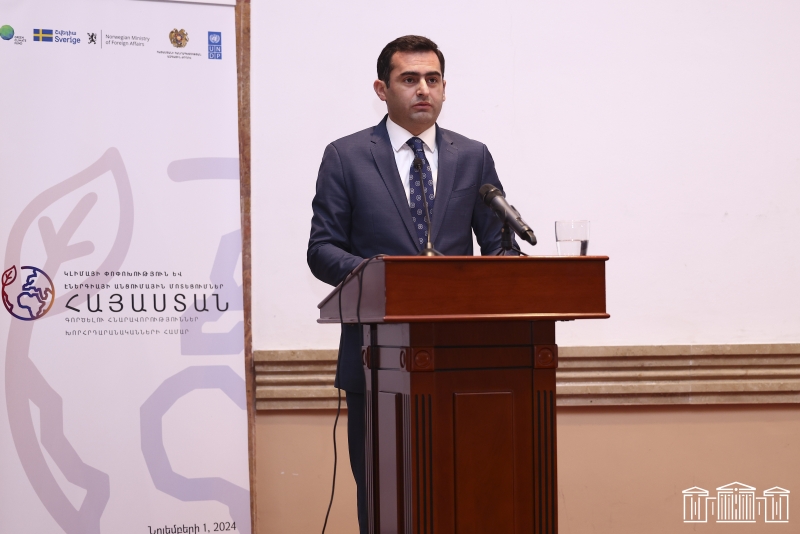 Հակոբ Արշակյանը ելույթ է ունեցել «Կլիմայի փոփոխություն եւ էներգիայի անցումային մոտեցումներ. գործելու հնարավորություններ խորհրդարանականների համար» համաժողովի բացմանը