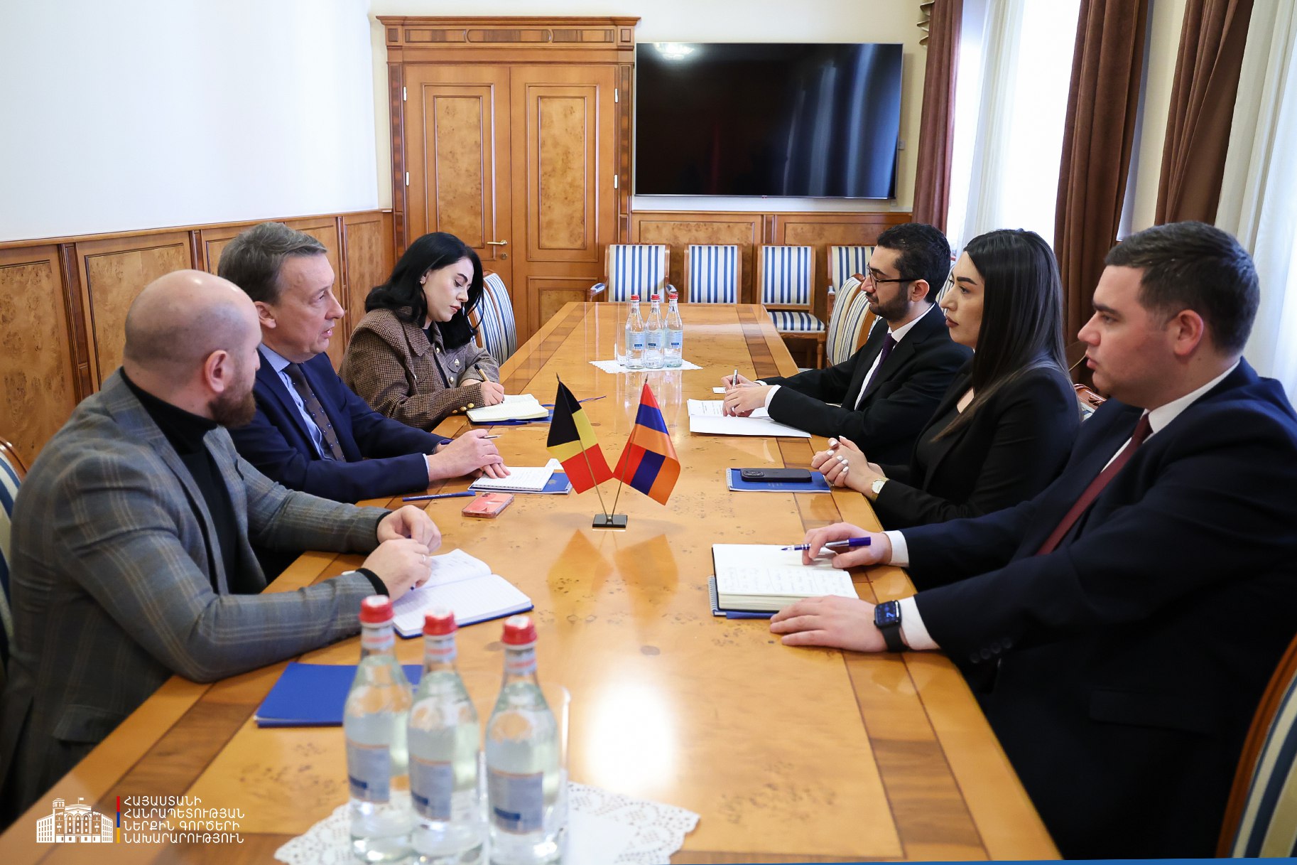 ՆԳ նախարարն ընդունել է ՀՀ-ում Բելգիայի Թագավորության արտակարգ և լիազոր դեսպանին