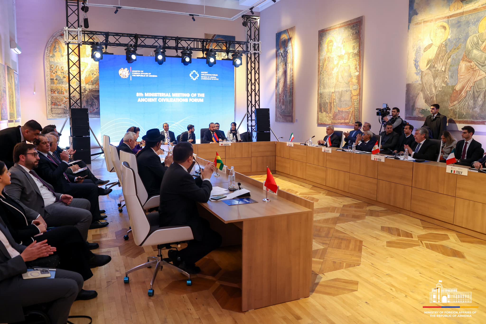 Հնագույն քաղաքակրթությունների ֆորումի 8-րդ նախարարական հանդիպման արդյունքներով ընդունվել է Երևանյան հռչակագիրը