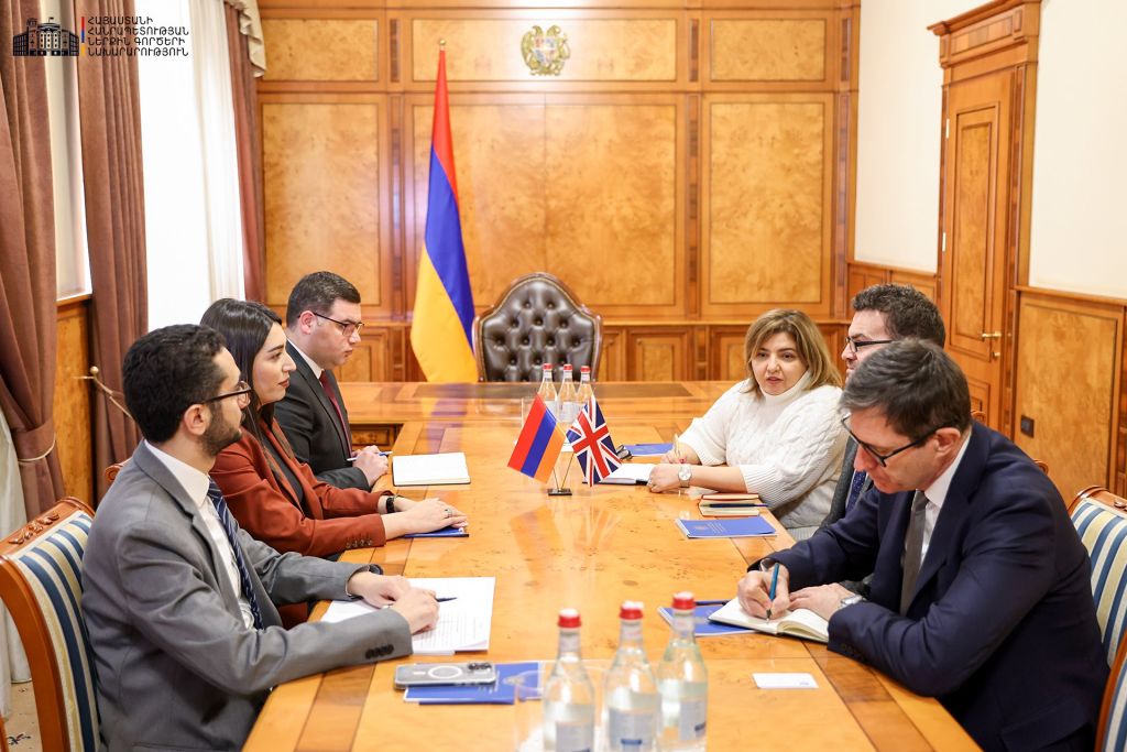 ՆԳ նախարարն ընդունել է ՀՀ-ում Մեծ Բրիտանիայի և Հյուսիսային Իռլանդիայի Միացյալ Թագավարության արտակարգ և լիազոր դեսպանին