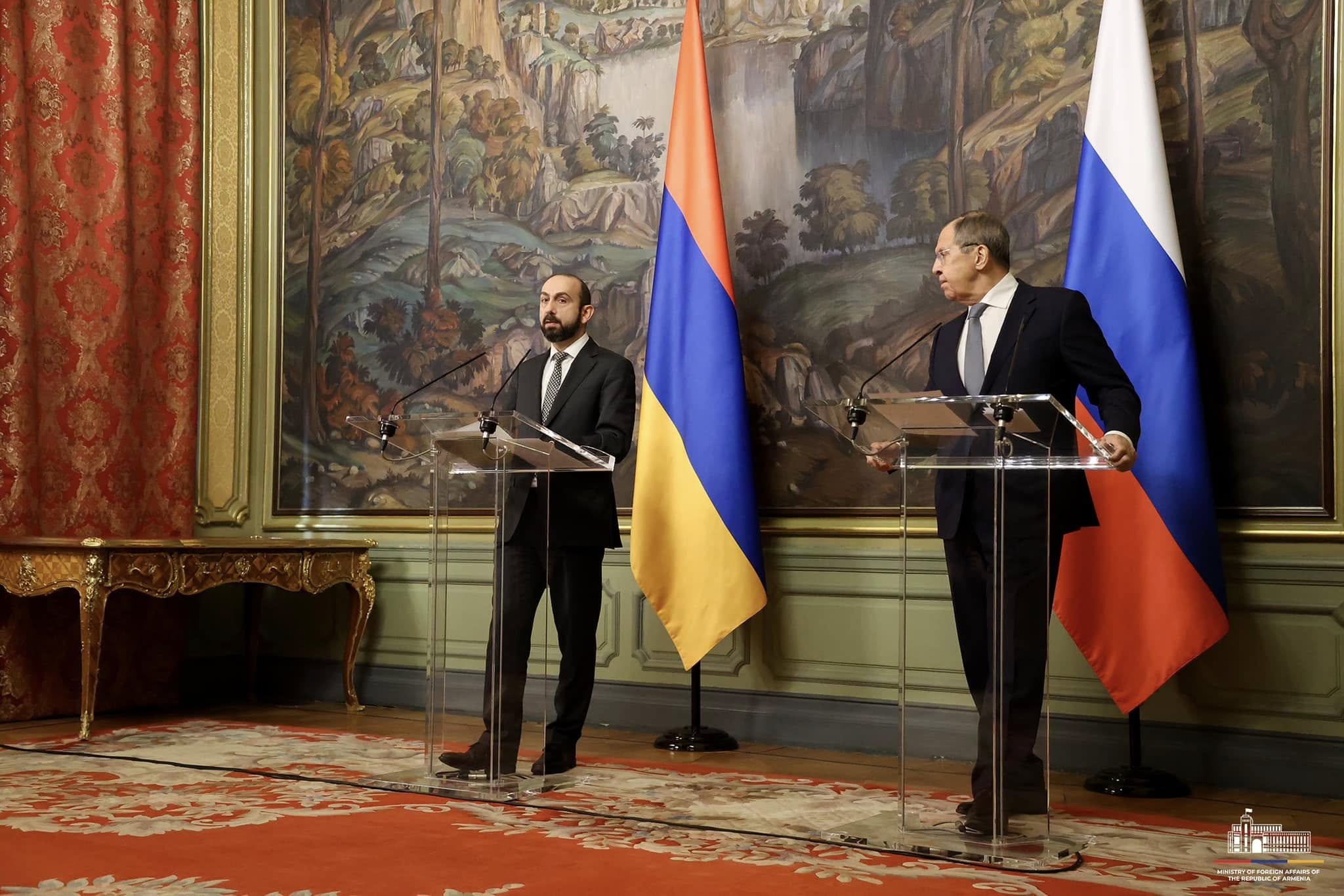ՀՀ ԱԳ նախարարի հայտարարությունը ՌԴ ԱԳ նախարարի հետ համատեղ մամուլի ասուլիսին