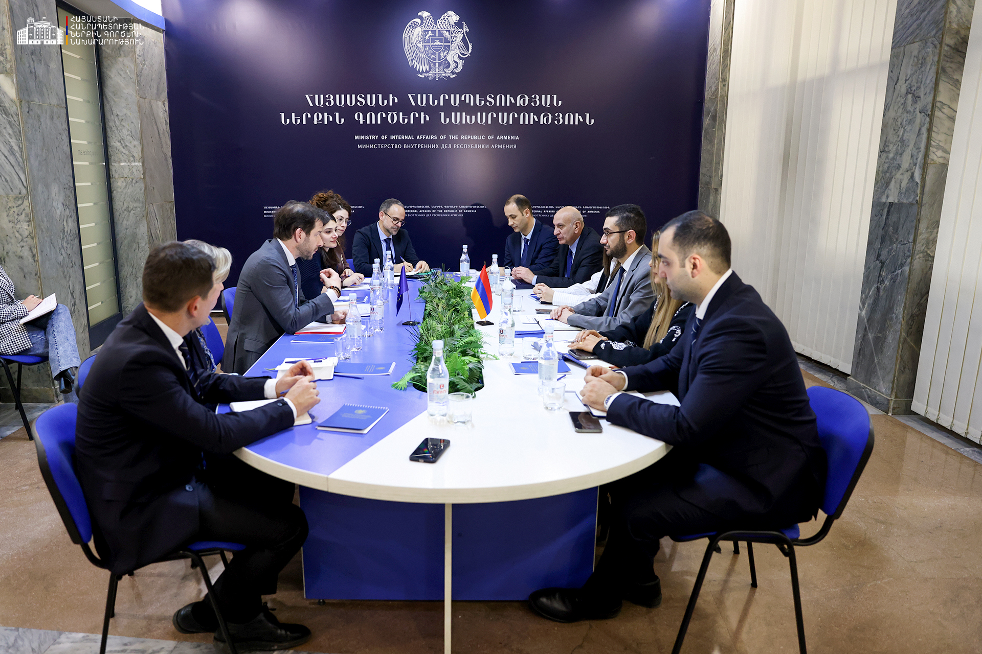 Քննարկվել են ԵՄ հետ վիզաների ազատականացման երկխոսության շրջանակներում ծրագրային պլանավորման հարցեր․ ՆԳ նախարարի տեղակալն ընդունել է ԵՄ պատվիրակությանը