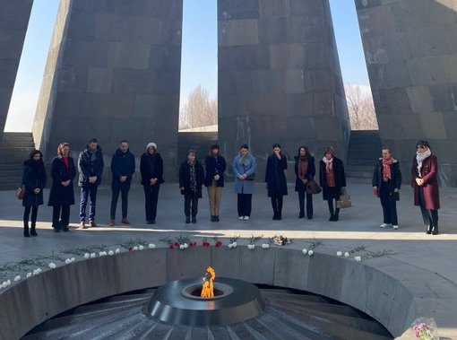 Ֆրանսիայի ՏԻՄ ներկայացուցիչները այցելել են Հայոց ցեղասպանության հուշահամալիր