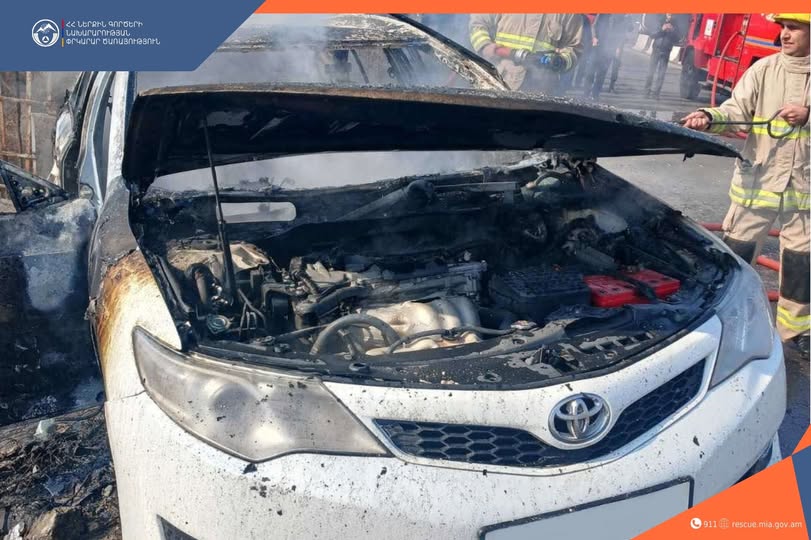 Մասիս քաղաքում այրվել է ավտոմեքենա