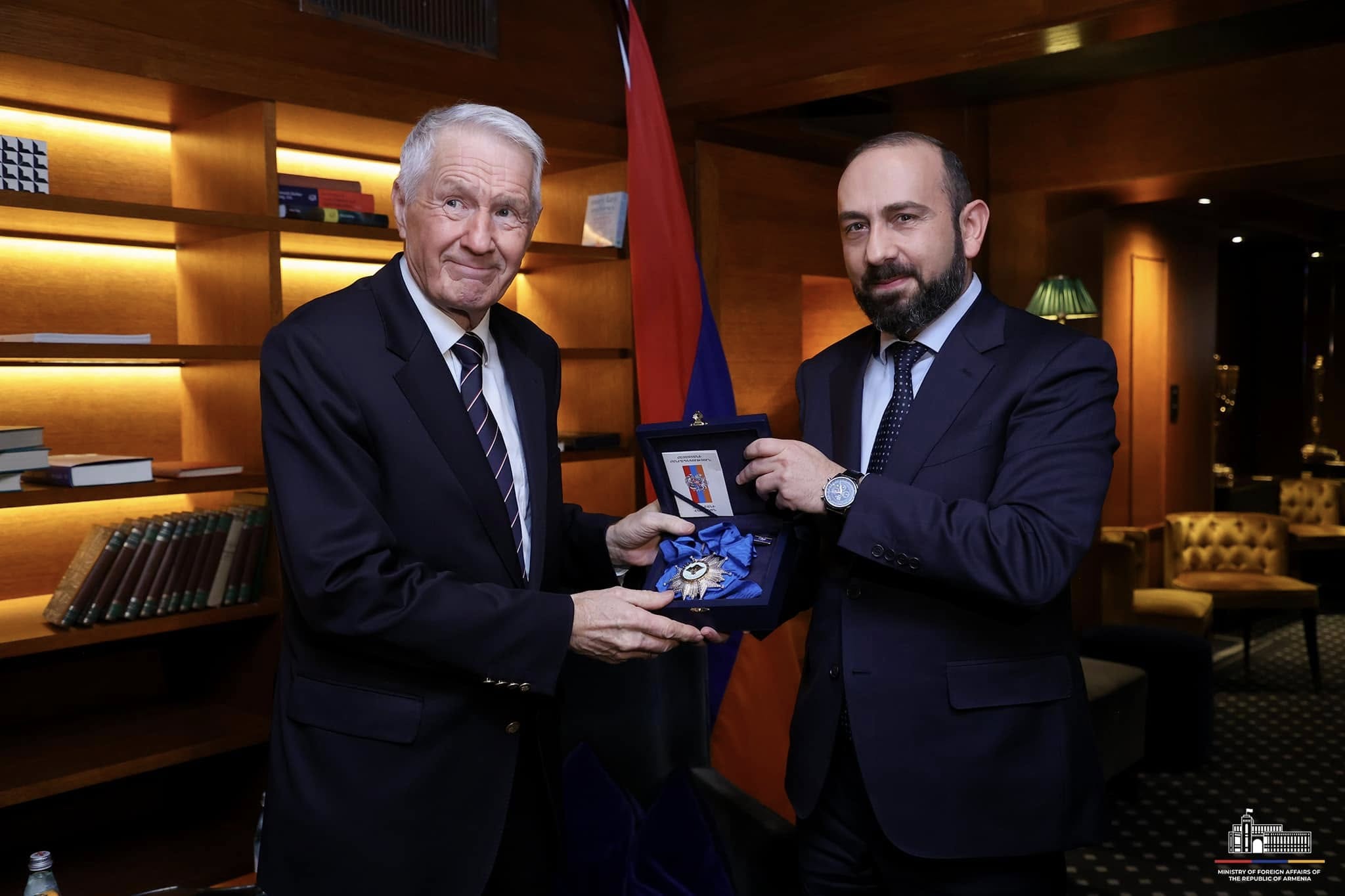 Արարատ Միրզոյանը Թյորնբորն Յագլանդին պարգևատրել է Հայաստանի Հանրապետության Պատվո շքանշանով