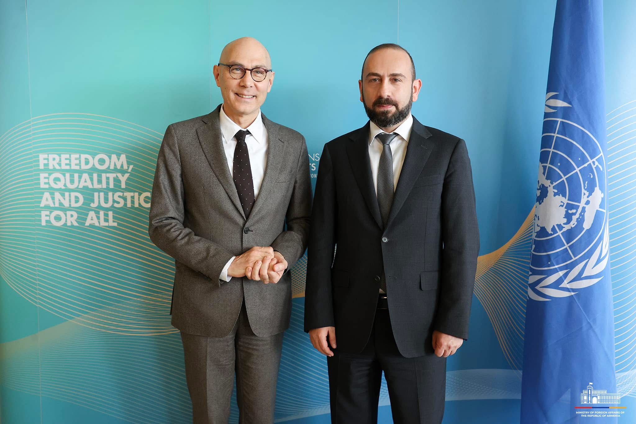 ՀՀ ԱԳ նախարարի հանդիպումը ՄԱԿ մարդու իրավունքների բարձր հանձնակատարի հետ