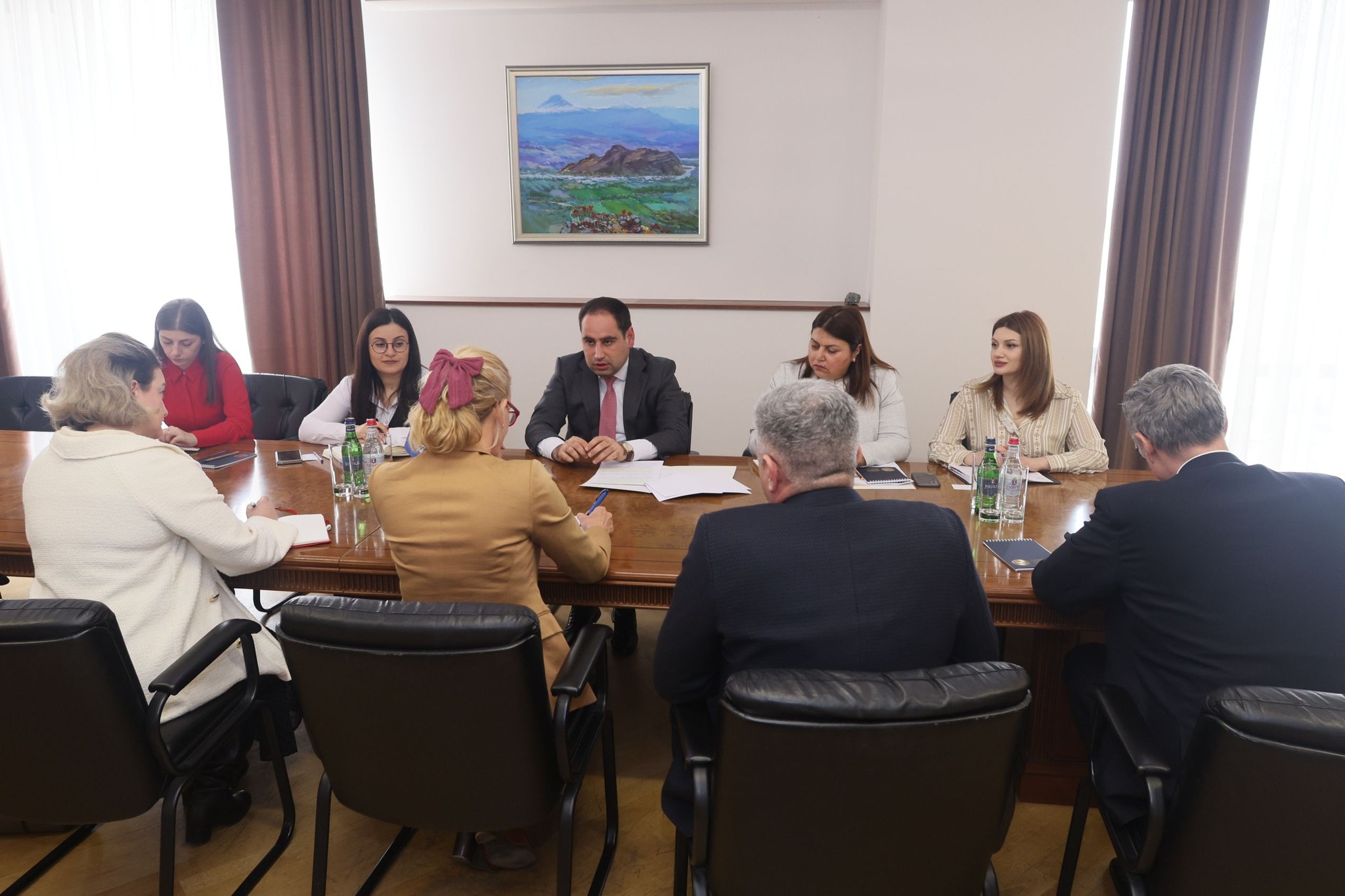 Դավիթ Խուդաթյանն ընդունել է Հայաստանում ՄԱԿ-ի գրասենյակի մշտական համակարգող Ֆրանսուազ Ժակոբին