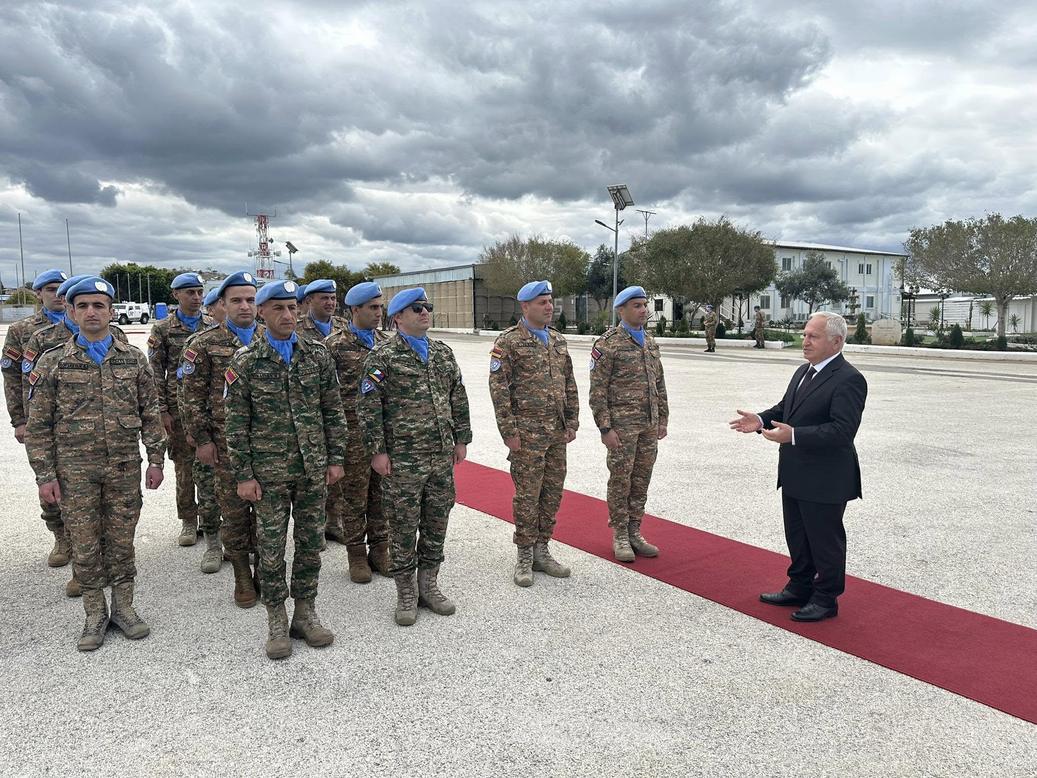 ՀՀ դեսպանն այցելել է լիբանանա-իսրայելական սահմանին գտնվող կենտրոնակայան՝ մասնակցելու հայկական զորախմբի հերթափոխի արարողությանը