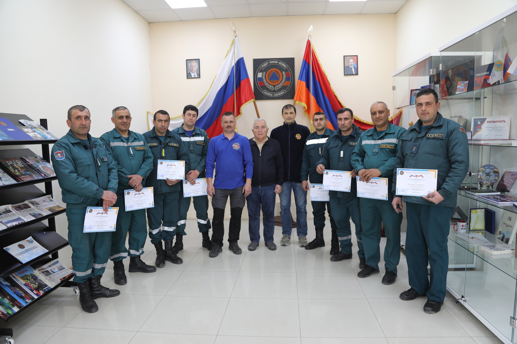 Ավարտվել է «Գազածխապաշտպանի աշխատանքների հիմունքները հրդեհի ժամանակ» թեմայով վերապատրաստման դասընթացը