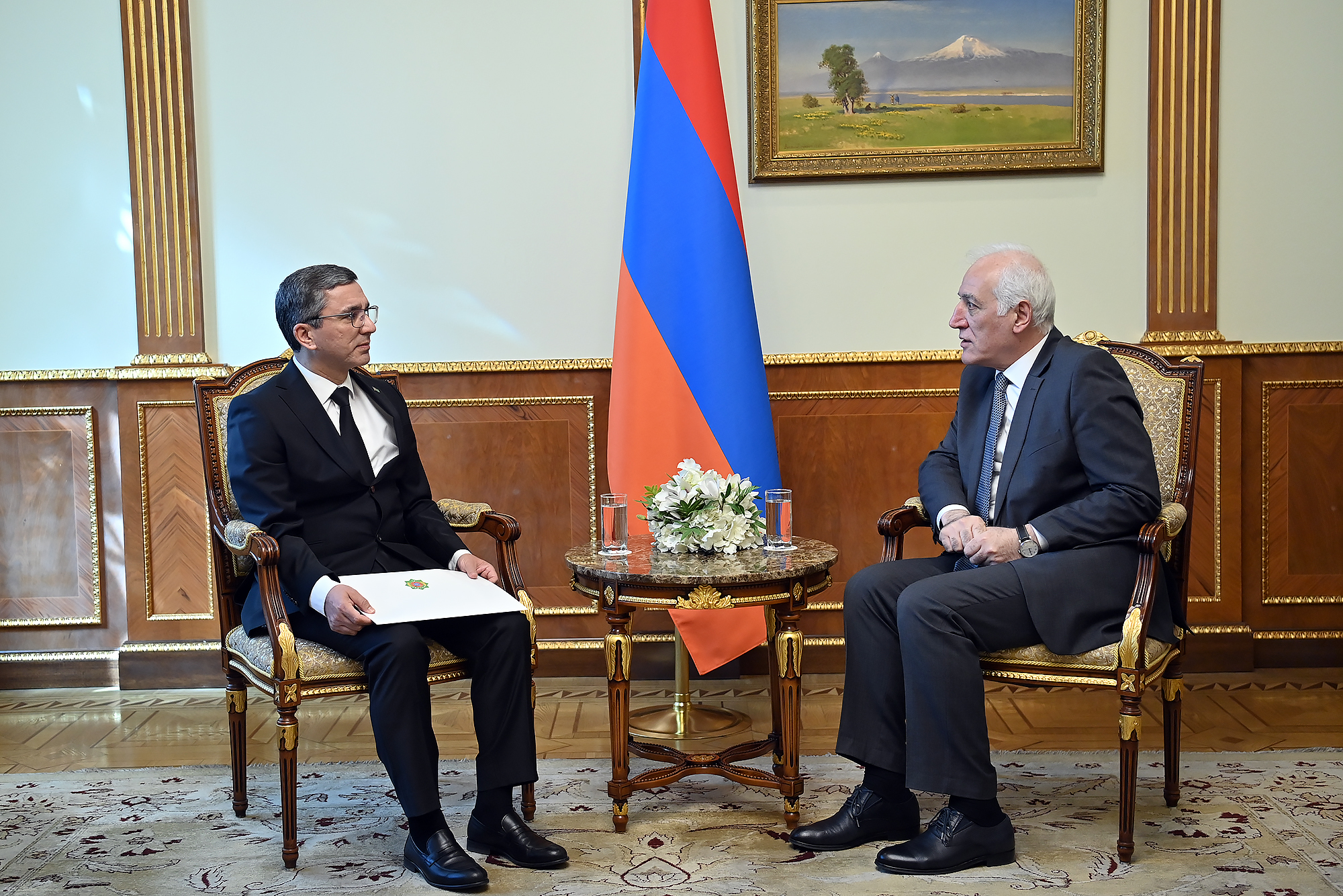 Վահագն Խաչատուրյանն ընդունել է Հայաստանում Թուրքմենստանի դեսպան Մահմեդգելդի Այազովին