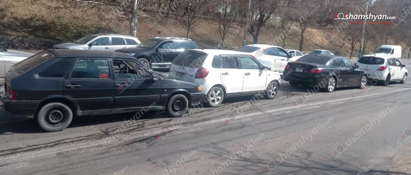Շղթայական ավտովթար՝ Երևանում. բախվել է 4 մեքենա
