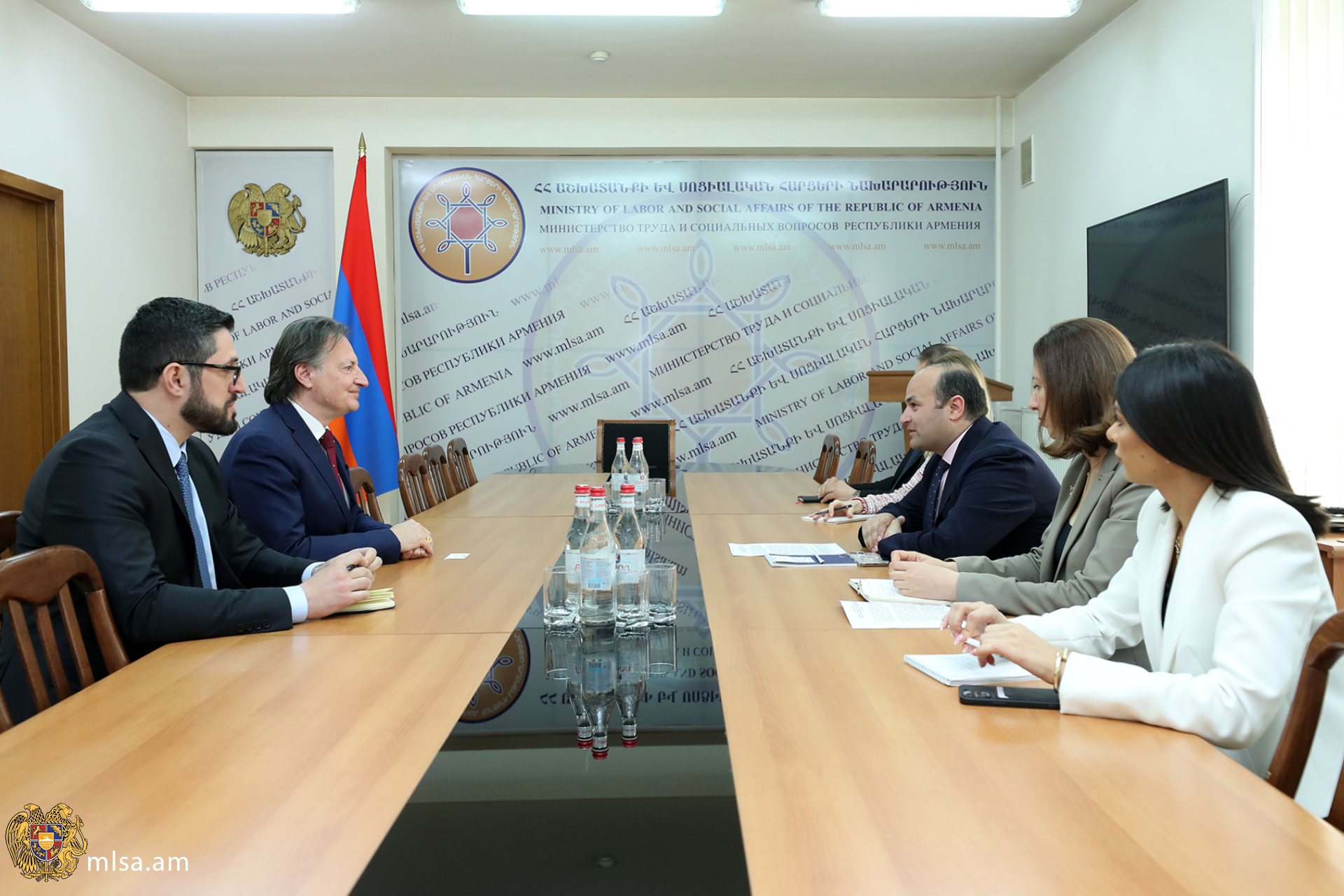 Նարեկ Մկրտչյանն ընդունել է Իտալիայի նորանշանակ դեսպանին