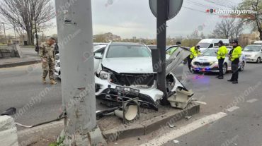 Երևանում բախվել են «Nissan»-ն ու «Mercedes»-ը. վարորդներից մեկը ՀՀ ՊՆ ծառայող է