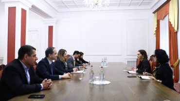 Ծովինար Վարդանյանը հանդիպել է ԱՄՀ-ի հայաստանյան առաքելության ղեկավարի գլխավորած պատվիրակությանը