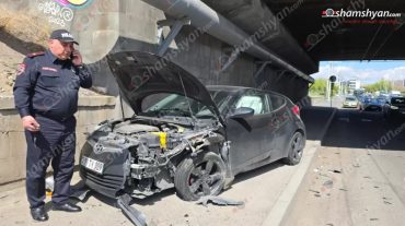 Երևանյան լճի մոտ բախվել են «Nissan Tiida»-ն ու «Hyundai»-ը