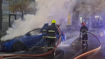 Երևանում հրդեհ է բռնկվել «Kia Forte»-ում. տnւժածներ չկան