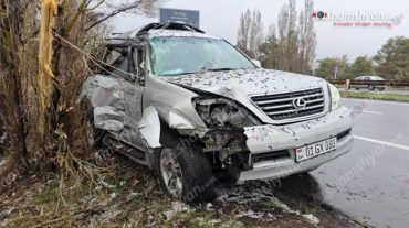 Կոտայքում «Lexus»-ը բախվել է ծառերին. հղի կինը տեղափոխվել է հիվանդանոց
