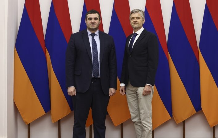 Արման Եղոյանն ընդունել է Կոնրադ Ադենաուեր հիմնադրամի Եվրոպայի և Հյուսիսային Ամերիկայի գրասենյակի ղեկավարին