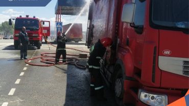 Հրդեհ բեռնատարի բեռնախցիկում