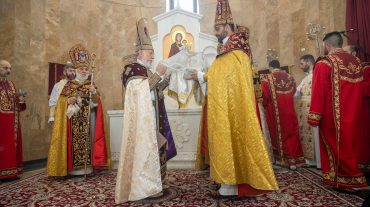 Ամենայն Հայոց Կաթողիկոսի  ձեռամբ օծվեց Մինսկի նորակառույց եկեղեցին