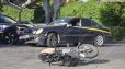 Երևանում բախվել են «Mercedes»-ն ու մոտոցիկլը. մոտոցիկլավարն ու ուղևորը, ովքեր մայր ու անչափահաս որդի են, տեղափոխվել են հիվանդանոց