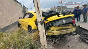 Կոտայքի մարզում բախվել են «Ford Mustang» և «Mercedes» մակնիշի ավտոմեքենաները