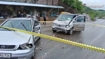 Տավուշի մարզի Ջուջևան գյուղում բախվել են «Mercedes Vito»-ն և «Opel Astra»-ն․ կա վիրավոր