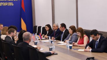 ՏԿԵ նախարարն ընդունել է ԱՄՆ Էներգետիկայի դեպարտամենտի միջազգային միջուկային քաղաքականության հարցով փոխքարտուղարի տեղակալի գլխավորած պատվիրակությանը