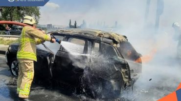 Իսակովի պողոտայում այրվել է ավտոմեքենա