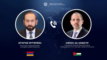 Արարատ Միրզոյանը հեռախոսազրույց է ունեցել Հորդանանի իր գործընկերոջ հետ
