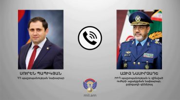 Սուրեն Պապիկյանն իր իրանցի գործընկերոջ հետ զրույցում կարևորել է տարածաշրջանում կայունության և խաղաղության ամրապնդումը