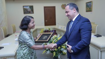 Քննչական կոմիտեի նախագահ Արթուր Պողոսյանն ընդունել է ՀՀ-ում Հնդկաստանի դեսպանին