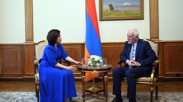 Նախագահ Վահագն Խաչատուրյանն ընդունել է «Վեոլիա Ջուր» ընկերության գլխավոր տնօրենին