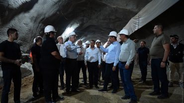 Վահագն Խաչատուրյանն այցելել է Հյուսիս-Հարավ ճանապարհային ծրագրի շրջանակում կառուցվող թունել